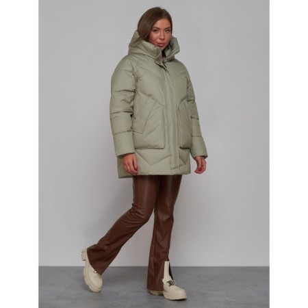 Winter jacket, size 48, light green color-2