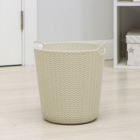 Knitting paper basket, 10 l, white color