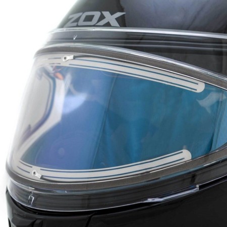 Snowmobile helmet Zox Condor, glass with electric heating, gloss, size XL, black-9