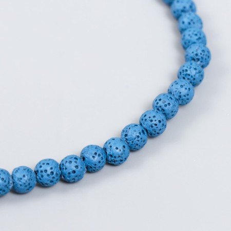Beads for aromatherapy with the hole "Racial. Royal blue" d = 0.6 cm set 60 pcs-1