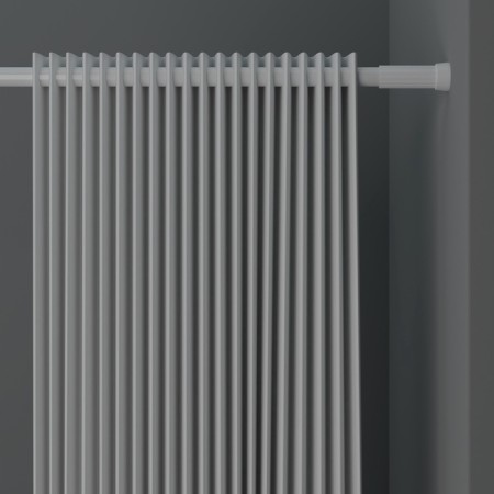 Bathroom cornice, telescopic, 70-120 cm, white color-4