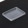 Plastic disposable lid "Yuzhuralpak", KR-12, 11.1 × 8.5 × 0.8 cm, the color is transparent