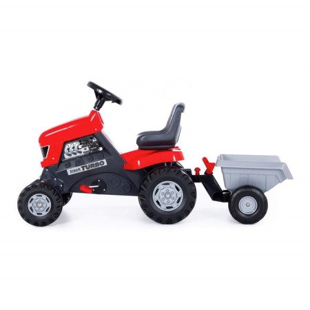 Pedal machine for children "Turbo", with a semi -trailer-2