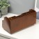 Casket wood for jewelry and cosmetics 2 Brown boxes 35x16.5x17 cm