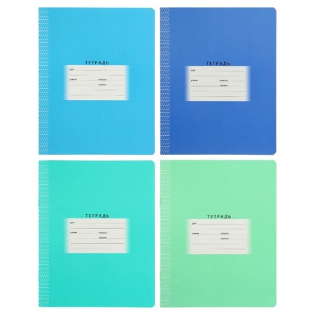 Notebook 12 sheets in a frequent slant with an additional horizontal line, mix