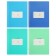 Notebook 12 sheets in a frequent slant with an additional horizontal line, mix