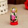 Matryoshka "Semenovskaya", 3 puppet, 7 cm, highest category