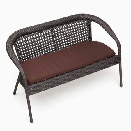Garden of artificial rattan 130x70x80cm wenge-1