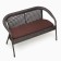 Garden of artificial rattan 130x70x80cm wenge