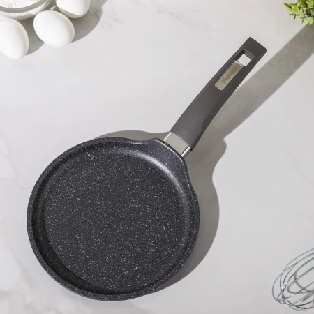Pancake pan “granite”, d = 20 cm, plastic handle, anti -stick coating, gray color-2