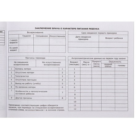 Medical card of the child "Collage", form No. 112/y, 40 sheets-16