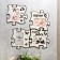 Photo frame Pazle HDF "I play" of 4 fragments 25x25 cm