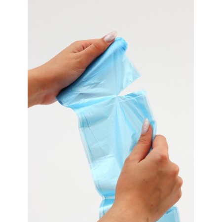 Garbage bags in the roll "Upak Land" 30 l, blue, PND, 5 μm, 20 pcs, 45 x 54 cm-3