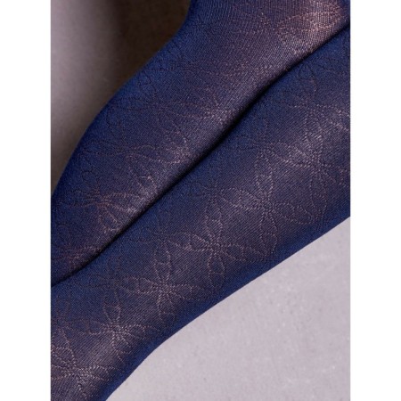 Pantyhose baby thin cotton CONTE KIDS, height 116-122 cm, dark blue color