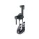 Bronze de Luxe Scandi 701/1b mixer, with hygienic shower, brass, black