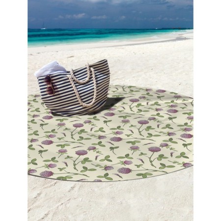 Pareo and beach rug "Clover", d = 150 cm-2