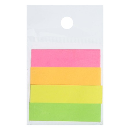 Blocking with a sticky edge of 12 mm x 50 mm, paper, 4 colors of 80 sheets, neon-2