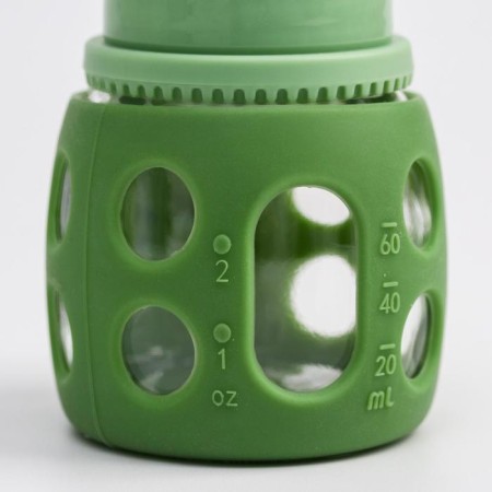 A bottle in a silicone case, glass, classic throat, +0 months, 60ml., Mix color for a boy-4