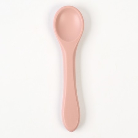 Children's spoon for feeding M&B (silicone), dusty rose-3