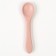 Children's spoon for feeding M&B (silicone), dusty rose
