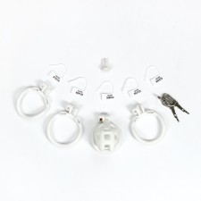 The fidelity of the fidelity of the oka-hp, male, software plastic, 72 × 35 mm, set of rings, lock, key, white 107469