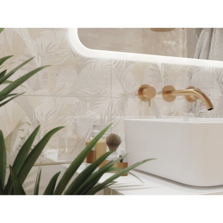 Wall insert atria beige leaves 20x44-1