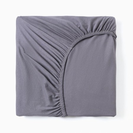 Knitted sheet on elastic band 160x200x20cm, t. Gray, backup 120g/m, HL100%