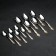 A set of cutlery "Troika", 18 objects, thickness 2 mm, local nitride-titanium coating