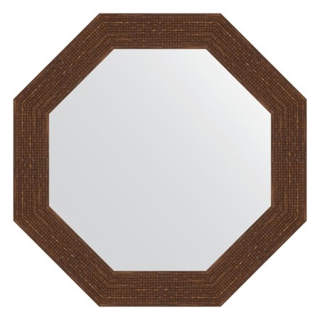 Mirror in the baguette frame, mosaic antique copper 70 mm, 57x57 cm