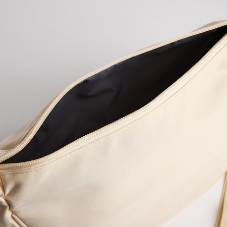 Youth bag with zipper, milk color-6