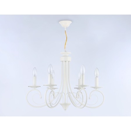 Suspended chandelier Ambrella Light, Modern, TR9611, 6HE14, white color-3