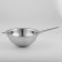 A colander made of stainless steel of the Dolyan "India", 2 l, d = 24 cm, a long handle