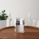 A bottle of storage with a dispenser of 30ml D5.4*5.4*7.6 cm Bel/silver dump