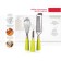 Set of kitchen accessories Oursson, 3 objects, color green apple