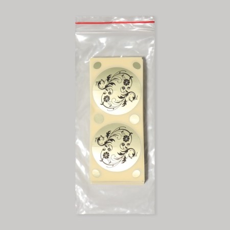 Stykini, with moles, d = 45 mm, silver color-2