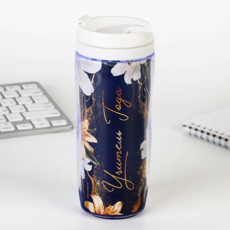 Gift set “Best Teacher”: A5 diary, 80 sheets, pen, stickers, thermostatic 350 ml and magnetic bookmarks-10