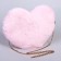 Plush bag "Heart", 25 x 20 x 3 cm, pink color