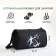 Sports bag with lightning, external pocket, black color