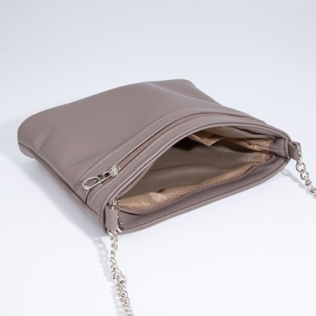 Cross-Bodi Bag on a zipper, beige color-6