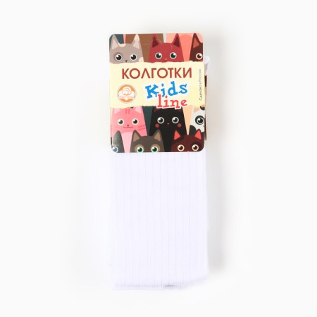 Pantyhose children, white color, height 128-134 cm-4