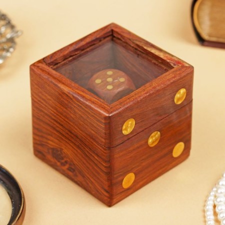 Game desktop "cubes" 5.5x6.5x6.5 cm, tree shisham