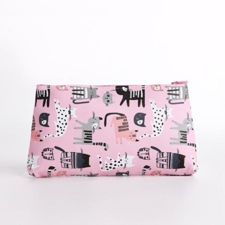 Lightning cosmetic bag, pink color-1