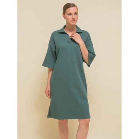 Women's dress, size 44, green color-7