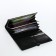 Women's wallet on magnets, black color