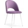 Chair on the metal frame Irre Metal/velor, white/pink 50x55x82 cm