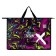 Folder for drawings and drawings A3, 450 x 330 x 90 mm, handles, plastic, zipper on top, phoenix acid style