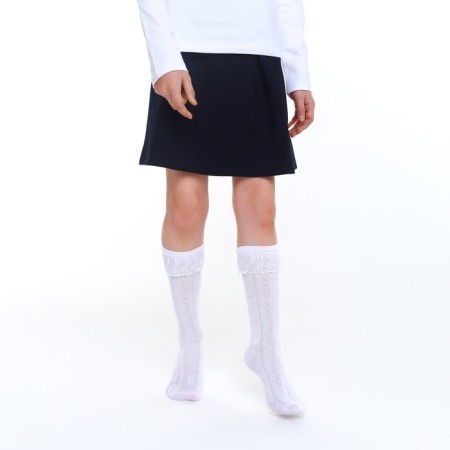 Golphs children's openwork with ruffles, white color, size 16-4