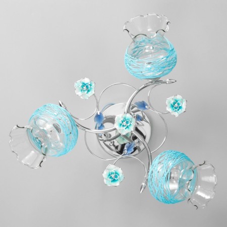 Chandelier "returned" 3 lamps 40W E27 The base of chrome 47x47x28 cm-3