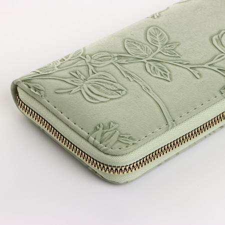 Women's wallet with lightning, green color-2