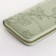 Women's wallet with lightning, green color